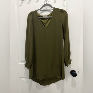 Green long sleeve GB Dress